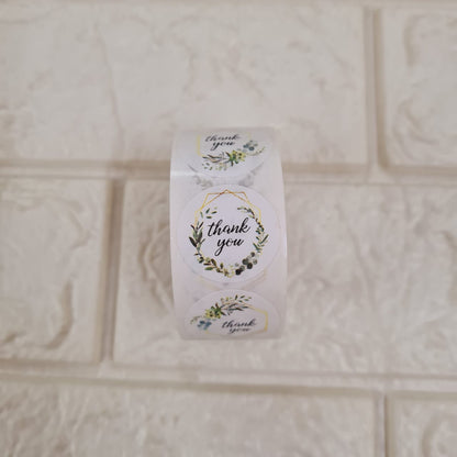 Thank you sticker - Flower - Tulsi Resin Store