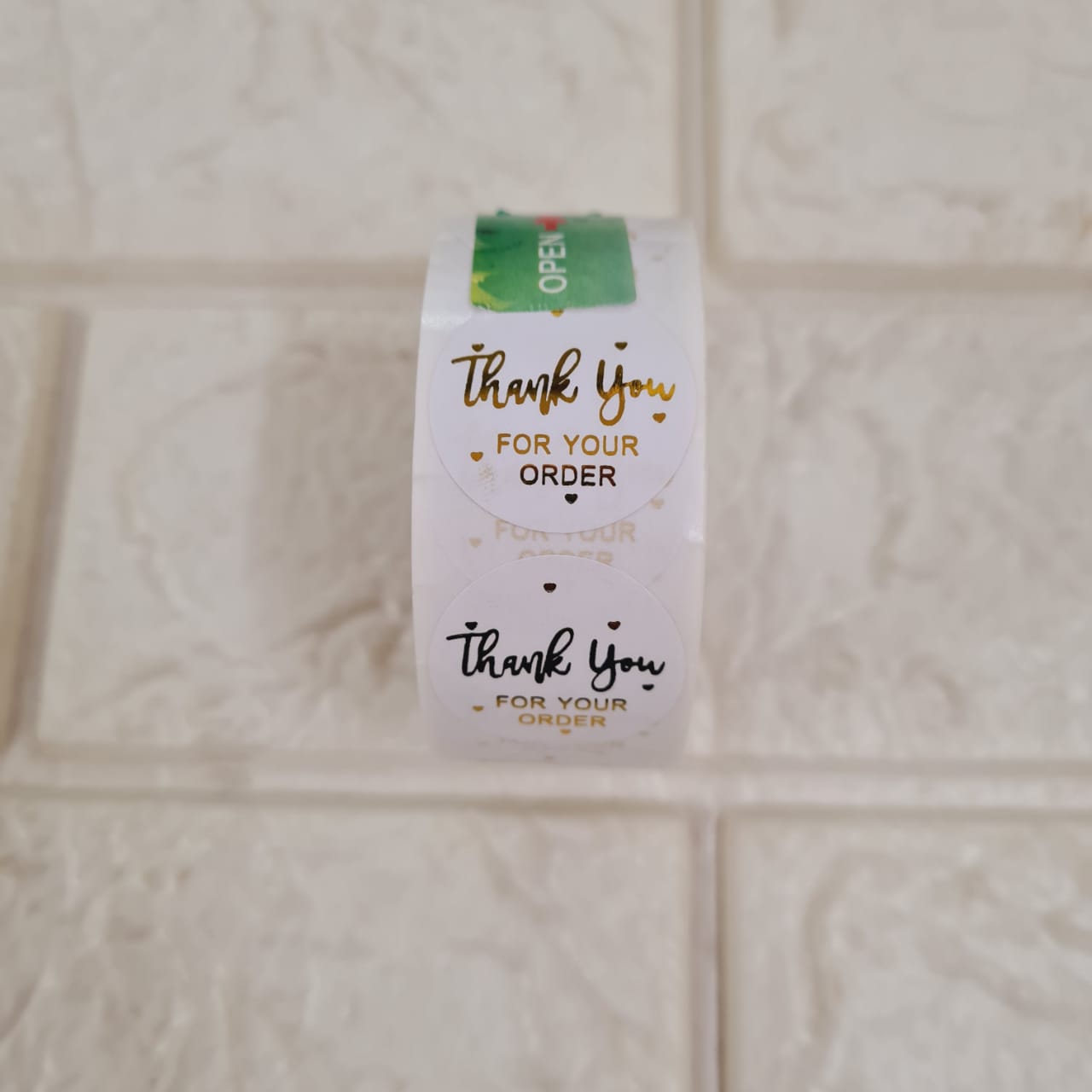 Thank you sticker - Gold - Tulsi Resin Store