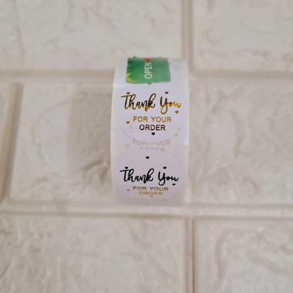 Thank you sticker - Gold - Tulsi Resin Store