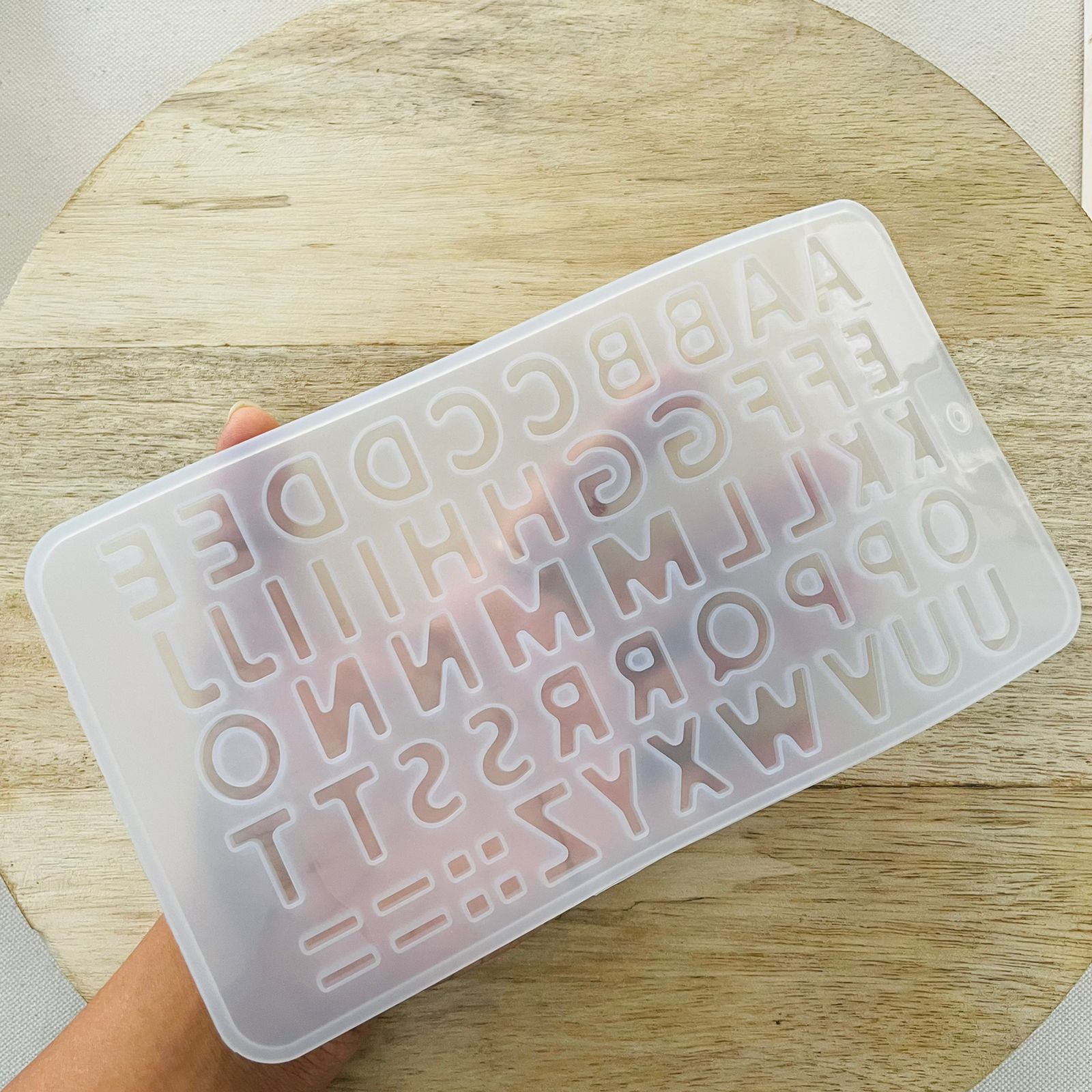 Double Small Alphabet Mould Tulsi Resin Store