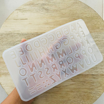 Double Small Alphabet Mould Tulsi Resin Store