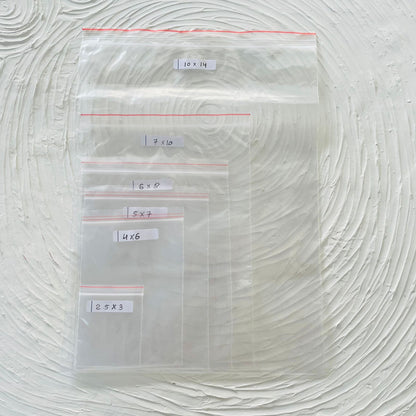 Transparent Ziplock (10 pcs) Tulsi Resin Store