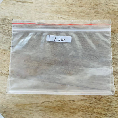 Transparent Ziplock (10 pcs) 7" * 10" Tulsi Resin Store