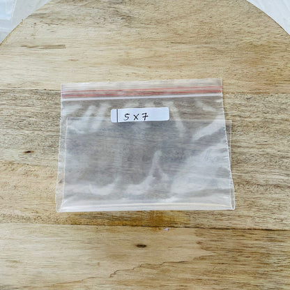 Transparent Ziplock (10 pcs) 5" * 7" Tulsi Resin Store