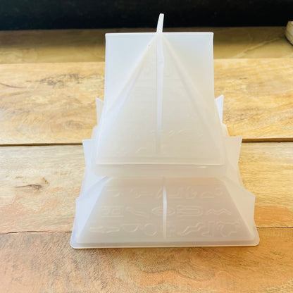 Pyramid Ash Tray Silicon Mould Tulsi Resin Store
