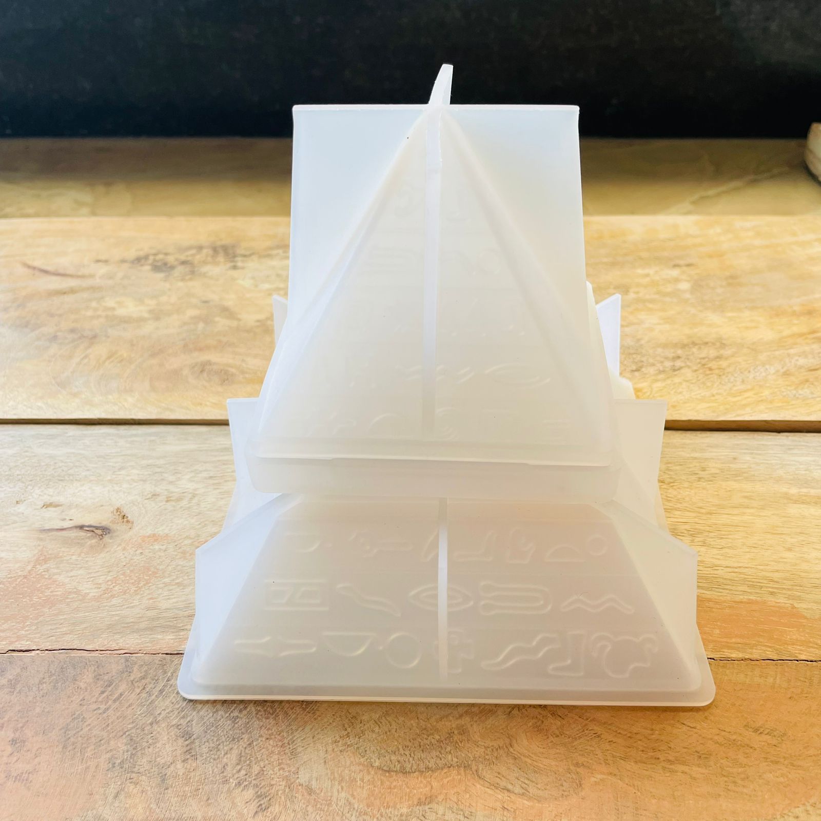 Pyramid Ash Tray Silicon Mould Tulsi Resin Store