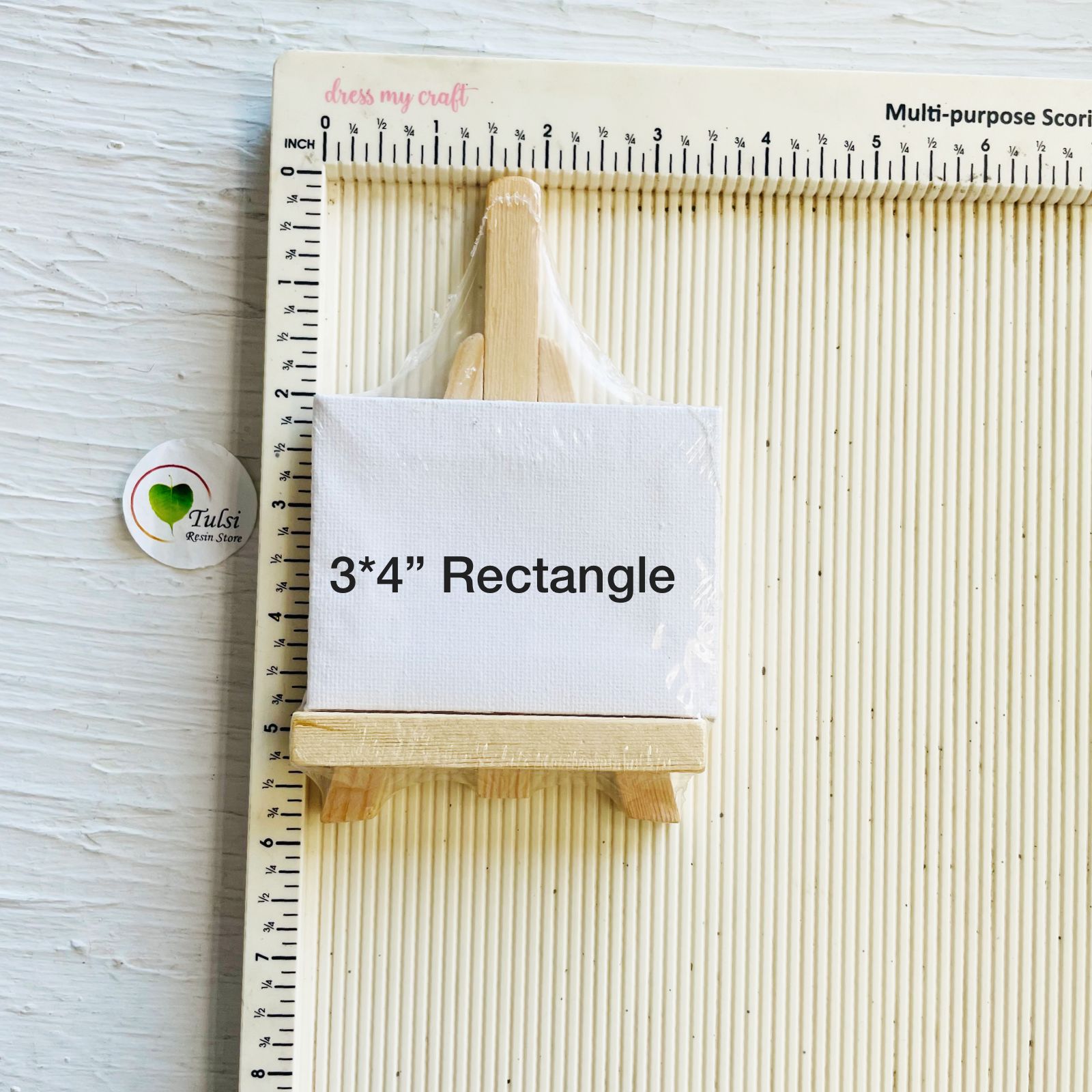 Small Canvas Easel Stand 3*3.5" Rectangle Tulsi Resin Store