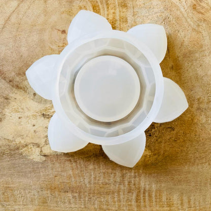 Lotus Candle Holder Mould (A) Tulsi Resin Store