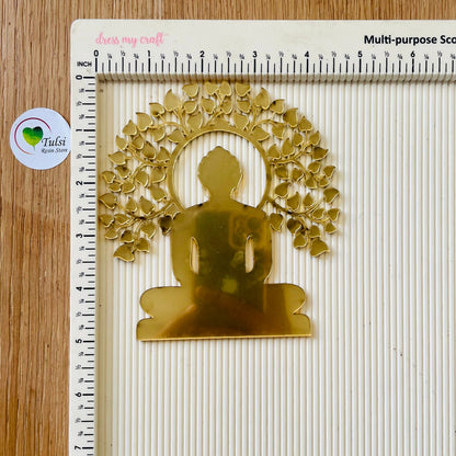 Acrylic Mahaveer Swami With Tree Cutout (B) Big Tulsi Resin Store