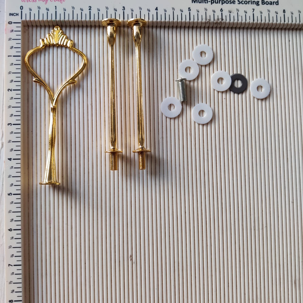 3 Tier Cake Stand (B) - Gold