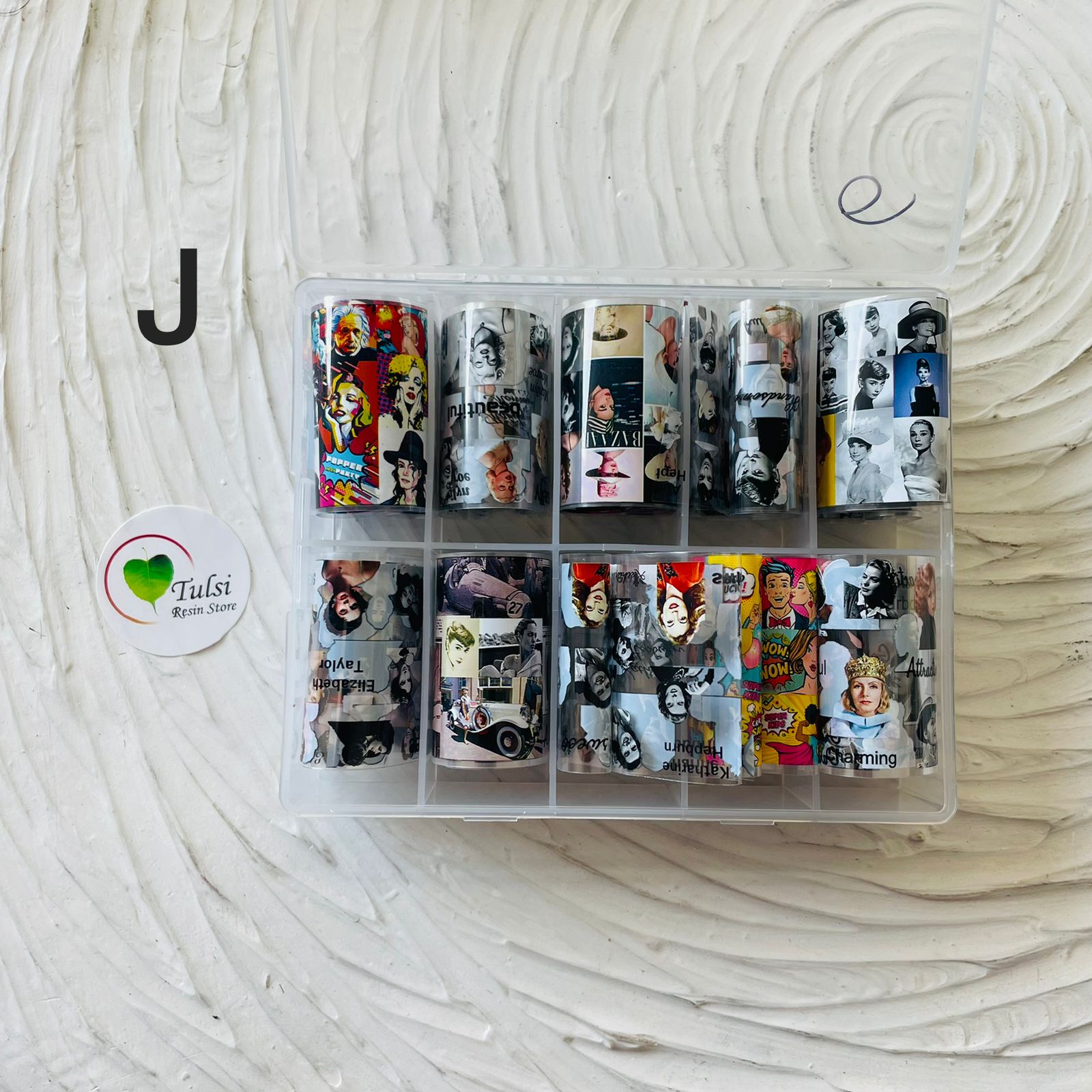 UV Transfer Sheets - Design J - Tulsi Resin Store