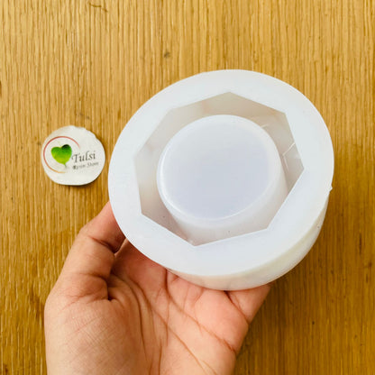 Octagon T-light Holder tulsiresin