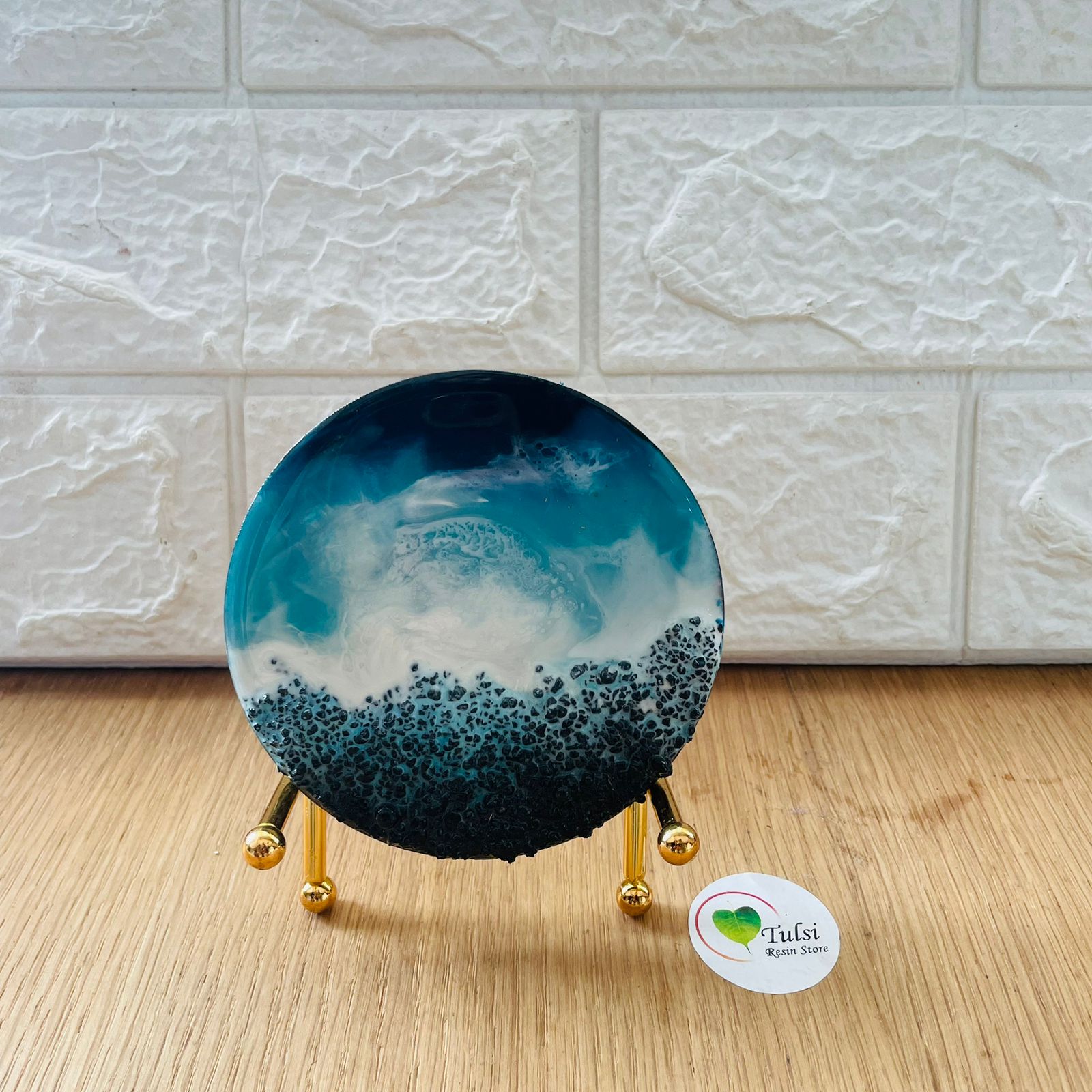 4" U shape Gold Metal Stand